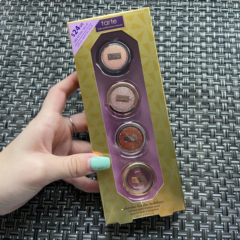 tarte chrome for the holidays eyeshadow set